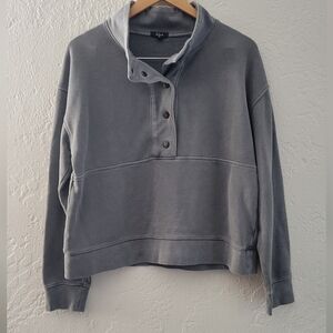 Rails Simon Cotton-Blend Henley Sweatshirt Size Medium